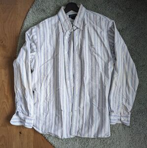 Lands End striped button up shirt